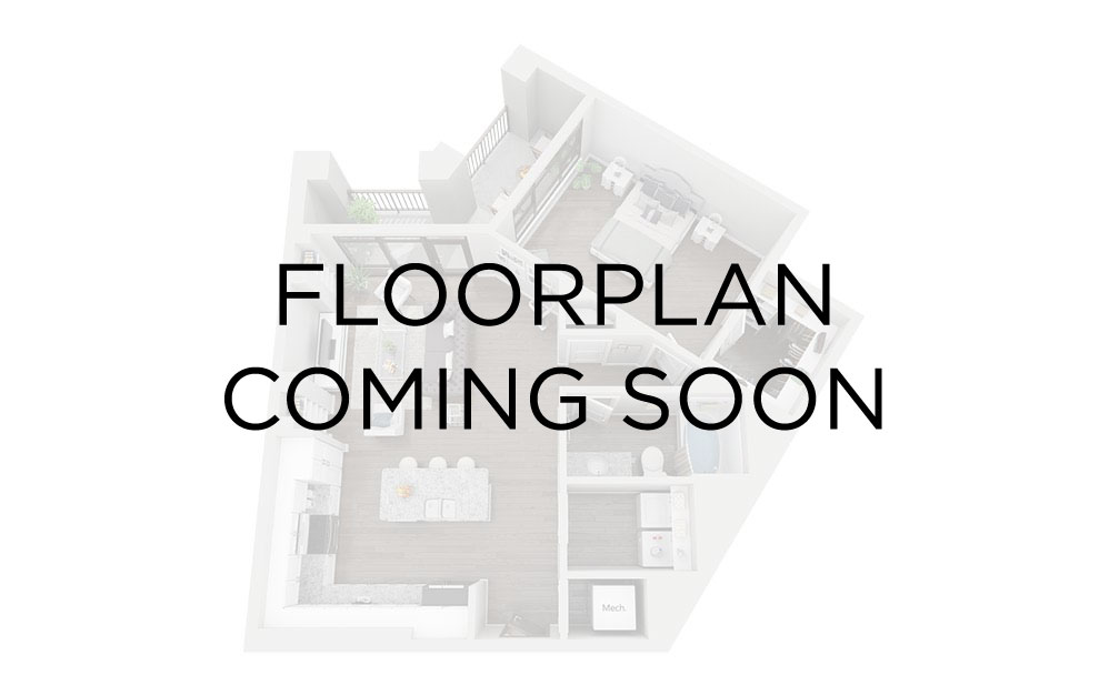A11 - 1 bedroom floorplan layout with 1 bathroom and 756 square feet